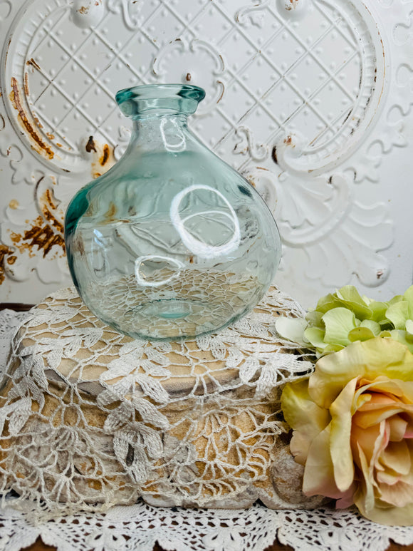 VINTAGE BALLOON GLASS VASE