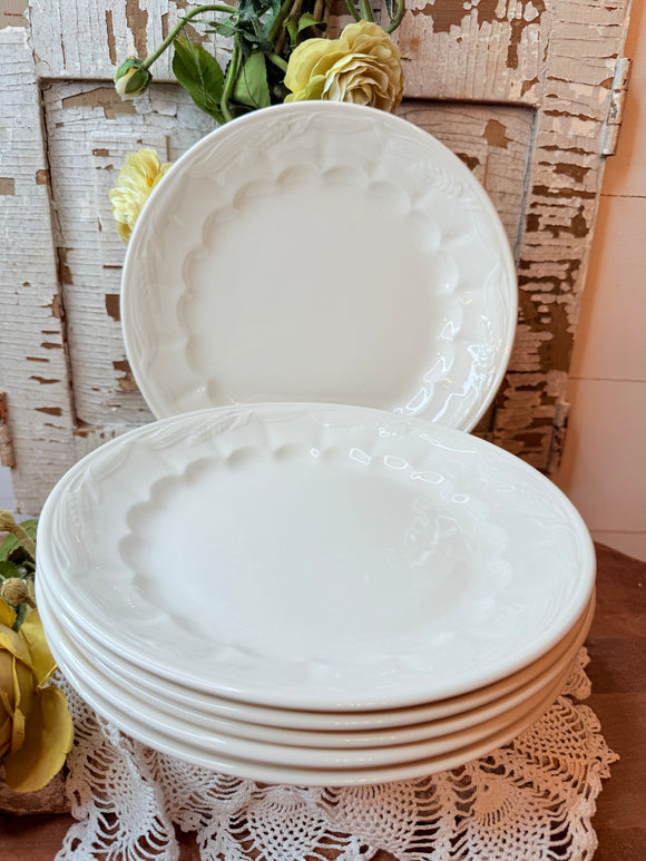 IRONSTONE WHEAT DINNER PLATES SET OF 2 - 3 AVAILABLE _