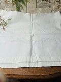 Vintage reindeer embroidered pillowcase