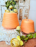 ORANGE VINTAGE XXL THREAD AND HOLDER DECOR - PERFECT FOR AUTUMN FALL - 2 AVAILABLE