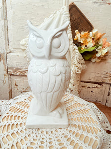 LARGE OWL VINTAGE PLANTER