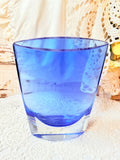 VINTAGE SWEDEN MID CENTURY HEAVY COBALT GLASS VASE