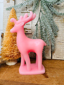 PINK REINDEER CANDLE