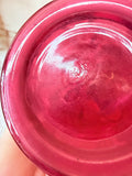 VINTAGE RARE FENTON CRANBERRY DRAPERY PITCHER