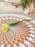 VINTAGE AMAZING YELLOW FLORAL FLOWER DECOR