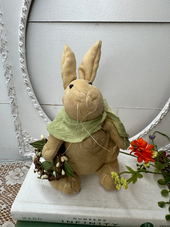 GARDEN BUNNY PLUSH SHELF SITTER