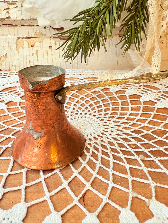 ANTIQUE COPPER TURKISH COFFEE POT