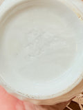 VINTAGE PORCELAIN SUGAR BOWL AND LID ORNATE MYOTT ENGLAND