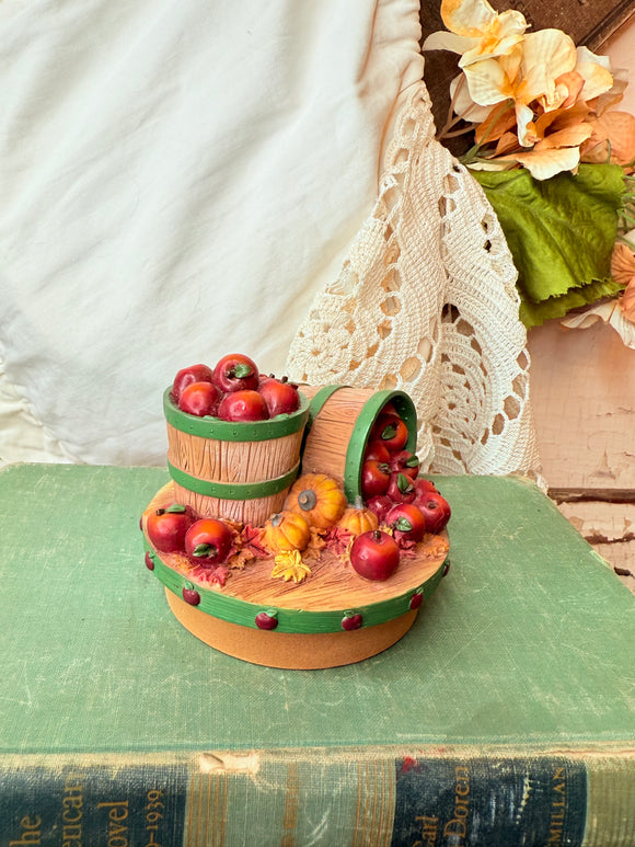 YANKEE CANDLE GLASS JAR CANDLE TOPPER - APPLE BARREL