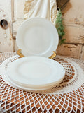 PAIR OF RARE VINTAGE MILK GLASS PLATES - 2 SETS AVAILABLE