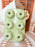 RARE PALE GREEN MINI BUNDT CAKES PAN VINTAGE