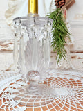ANTIQUE CRYSTAL CANDELABRA- 2 AVAILABLE