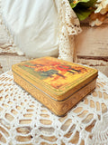 AMAZING WINTER VINTAGE VICTORIAN TIN BOX