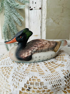 ORNATE DUCK STATUETTE VINTAGE