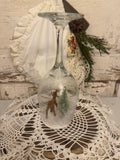 WINE GLASS HOLIDAY DIORAMA ADORABLE