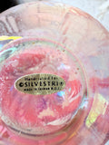 VINTAGE PINK SILVESTRI GLASS PERFUME BOTTLE