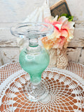 BLOWN GLASS PILLAR CANDLE HOLDER