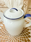 VINTAGE GERMANY BLUE AND WHITE LARGE PITCHER