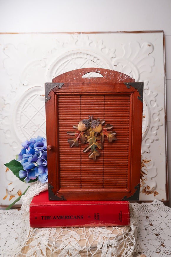 AUTUMN FOLIAGE AND ACORN VINTAGE CABINET - 2 AVAILABLE
