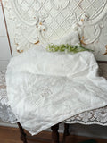 SQUARE ANTIQUE TABLECLOTH