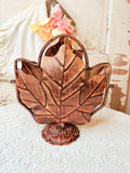 VINTAGE COPPER LEAF FOLDABLE TRAY