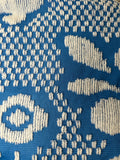 FULL/QUEEN BLUE AND WHITE CHENILLE BLANKET