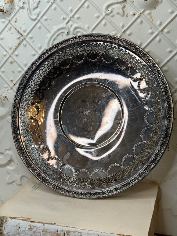 ART DECO VINTAGE SILVER PLATE DECOR