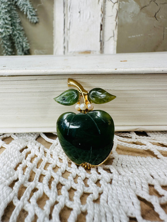 APPLE ORNATE VINTAGE BROOCH