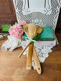 SET OF VINTAGE WOODEN KITCHEN UTENSILS #1