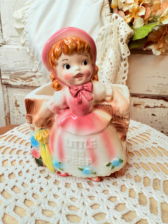 VINTAGE LITTLE BO PEEP PLANTER