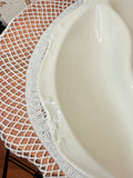 VINTAGE AMAZING XXLARGE DIVIDED MEAT SERVING PLATTER