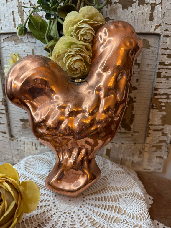 COPPER VINTAGE ROOSTER MOULD