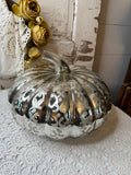 XL MERCURY GLASS PUMPKIN
