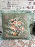 VINTAGE HANDMADE PILLOWS - FLORAL (2 AVAILABLE)