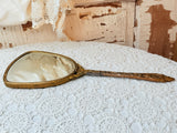 ANTIQUE HAND MIRROR DETAILED