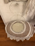 LARGE SHABBY CHIC VINTAGE VICTORIAN BIRD CAGE