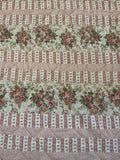 VINTAGE FLORAL BOUQUET QUILT 83x65