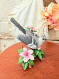 VINTAGE LENOX BIRD STATUETTE - NORTHERN MOCKINGBIRD