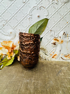 SET OF 4 AMAZING DETAILED COPPER MINI CUPS