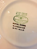 VINTAGE OVEN BAKE ROYAL CHINA GOLDEN DETAILED ORNATE PLATE