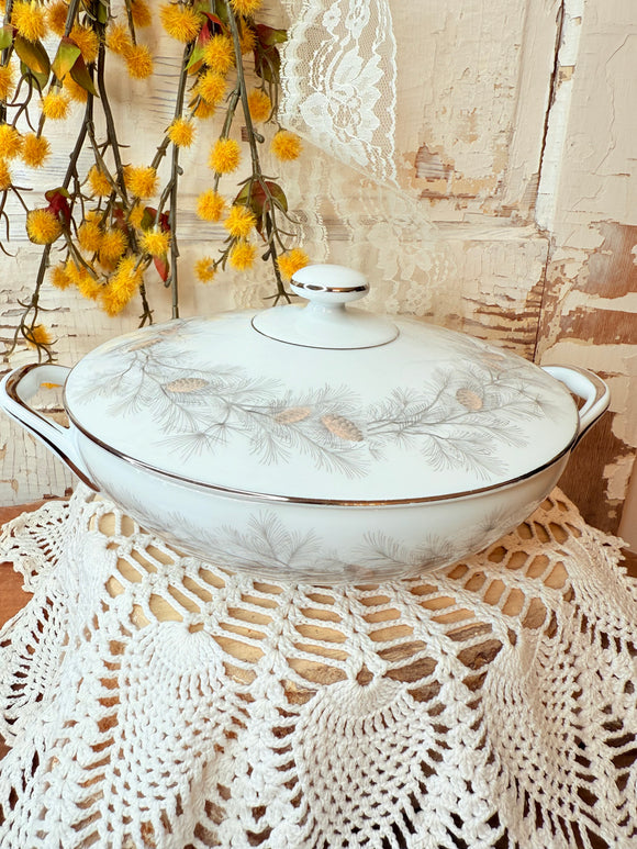 VINTAGE JAPAN PINECONE COVERED VEGETABLE BOWL