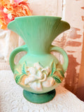 VINTAGE ROSEVILLE POTTERY GARDENIA VASE 1950S