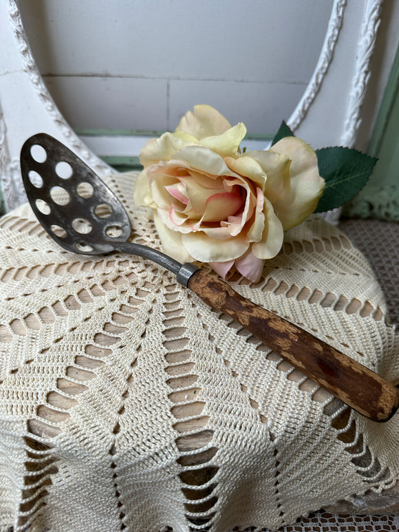 ANTIQUE SLOTTING BASTING SPOON