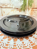 SET OF 3 BLACK AMETHYST DIVIDED PLATES