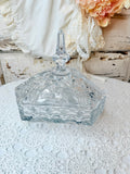 VINTAGE CRYSTAL AMAZING DISH AND LID