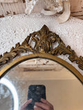 ANTIQUE GOLD METAL WALL MIRROR
