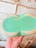 VINTAGE WELLER POTTERY LIGHT GREEN VASE