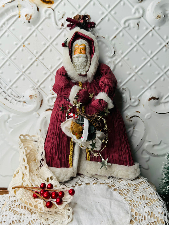 WHISK BROOM VINTAGE SANTA