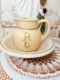 VINTAGE HAEGAR PITCHER AND BASIN