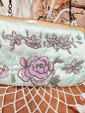 VINTAGE BEADED ROSE PURSE